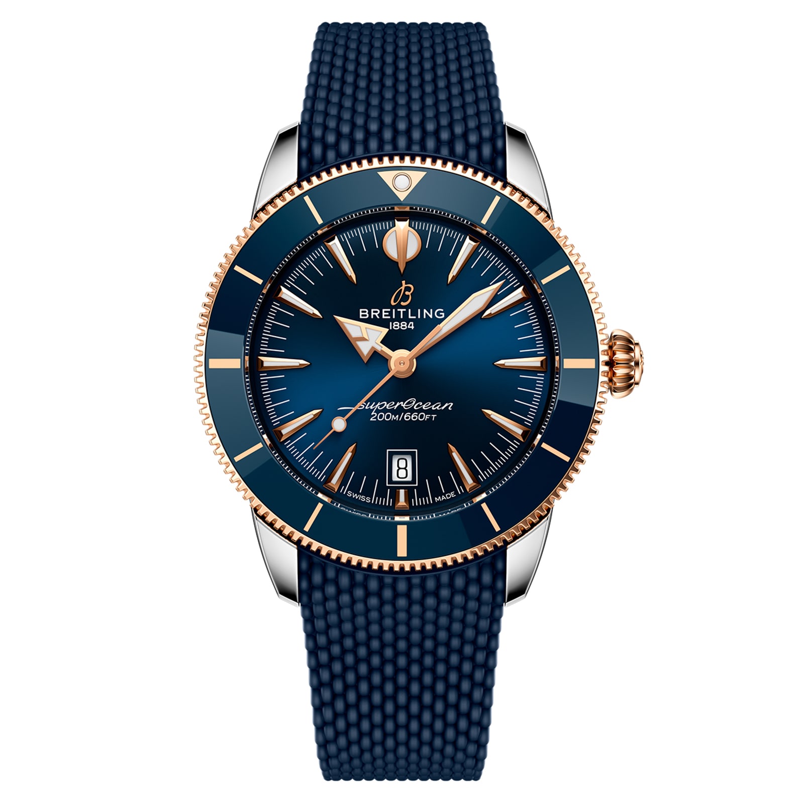 Breitling Superocean Heritage B31 Automatic 44mm Mens Watch Blue Rubber