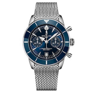 Breitling Superocean Heritage B01 Chronograph 42mm Mens Watch Blue