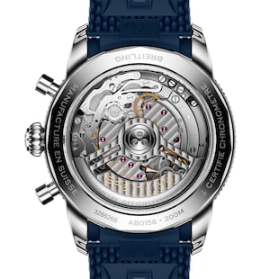 Breitling Superocean Heritage B01 Chronograph 42mm Mens Watch Blue Rubber