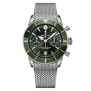 Breitling Superocean Heritage B01 Chronograph 42mm Mens Watch Green