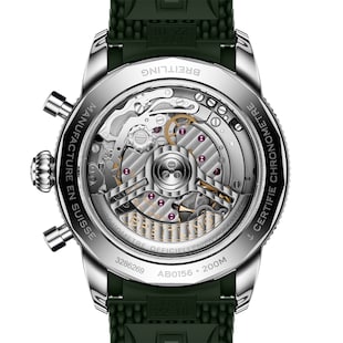 Breitling Superocean Heritage B01 Chronograph 42mm Mens Watch Green Rubber