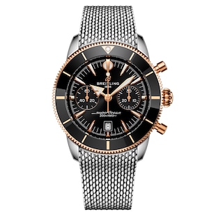 Breitling Superocean Heritage B01 Chronograph 42mm Mens Watch Black Rubber