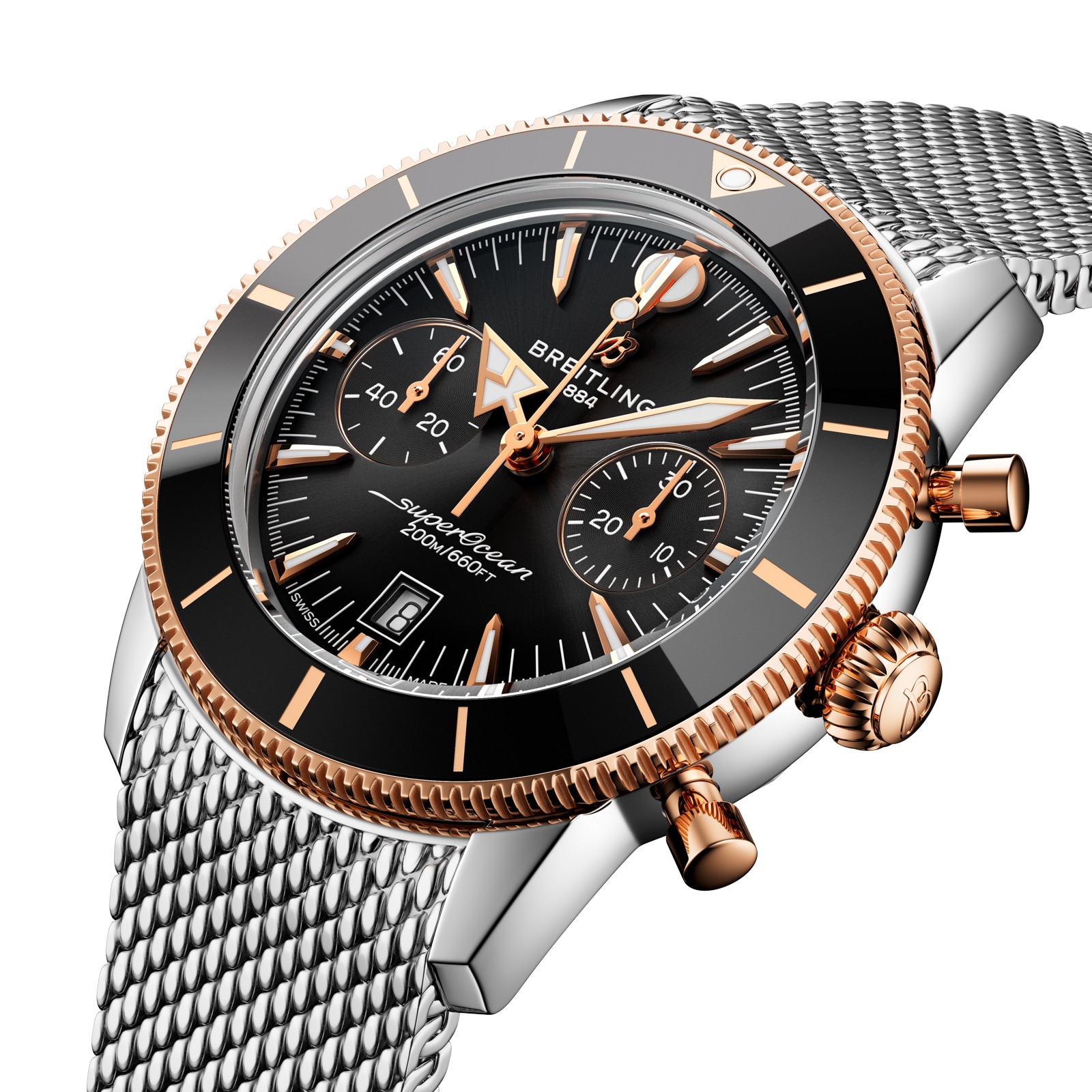 Breitling Superocean Heritage B01 Chronograph 42mm Mens Watch Black Breitling Superocean Heritage B01 Chronograph 42mm Mens Watch Black