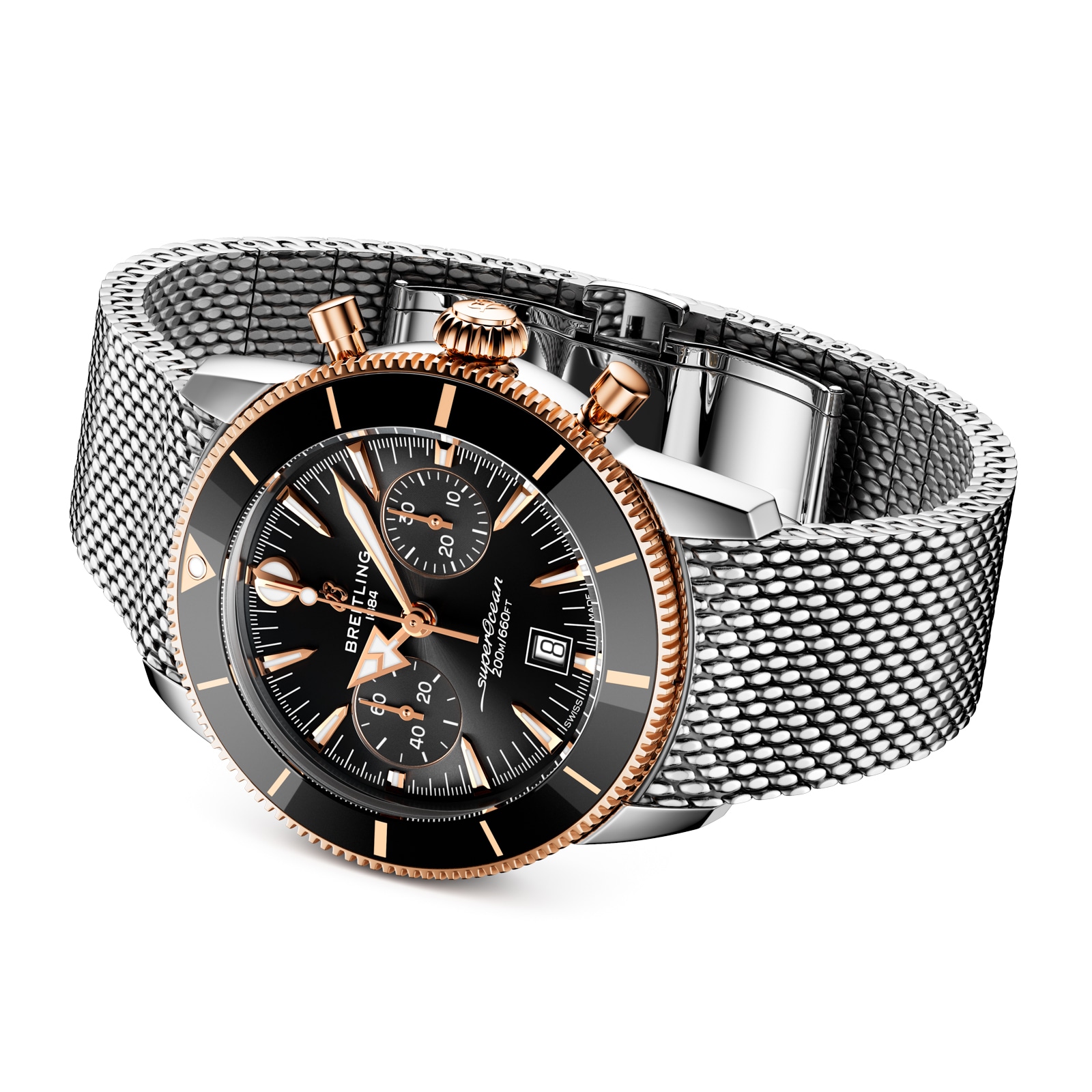Breitling Superocean Heritage B01 Chronograph 42mm Mens Watch Black Breitling Superocean Heritage B01 Chronograph 42mm Mens Watch Black