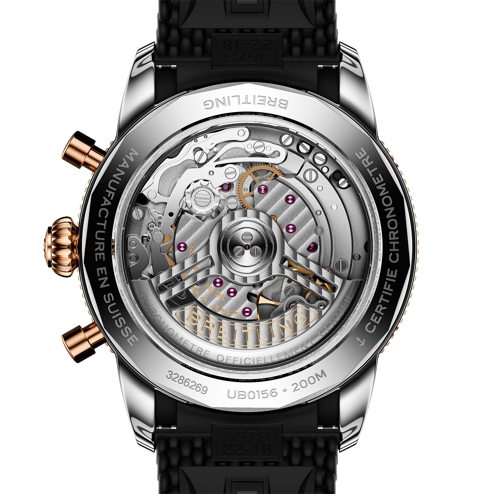 Breitling Superocean Heritage B01 Chronograph 42mm Mens Watch Black Rubber Breitling Superocean Heritage B01 Chronograph 42mm Mens Watch Black Rubber