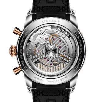 Breitling Superocean Heritage B01 Chronograph 42mm Mens Watch Black Rubber