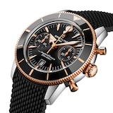 Breitling Superocean Heritage B01 Chronograph 42mm Mens Watch Black Rubber