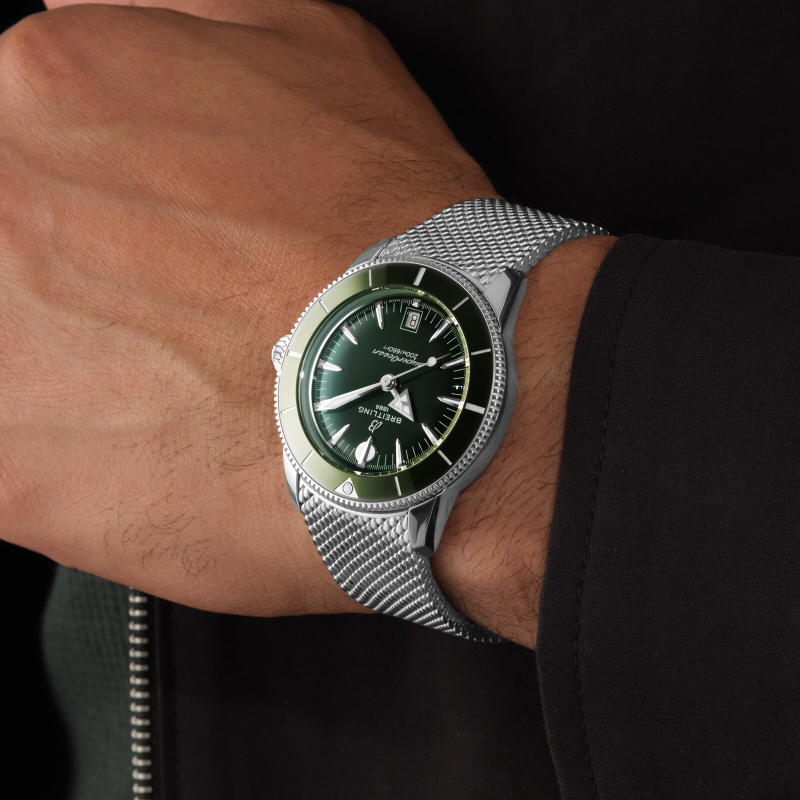 Breitling Superocean Heritage B31 Automatic 42mm Mens Watch Green