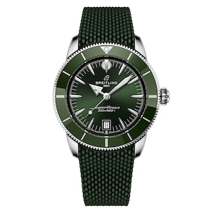 Breitling Superocean Heritage B31 Automatic 42mm Mens Watch Green Rubber