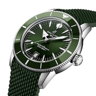 Breitling Superocean Heritage B31 Automatic 42mm Mens Watch Green Rubber