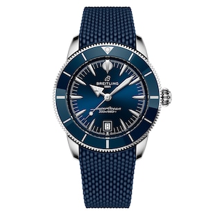 Breitling Superocean Heritage B31 Automatic 42mm Mens Watch Blue Rubber
