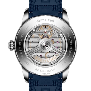 Breitling Superocean Heritage B31 Automatic 42mm Mens Watch Blue Rubber