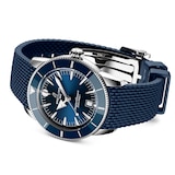 Breitling Superocean Heritage B31 Automatic 42mm Mens Watch Blue Rubber