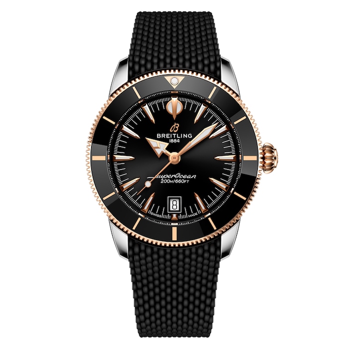 Breitling Superocean Heritage B31 Automatic 42mm Mens Watch Black Rubber
