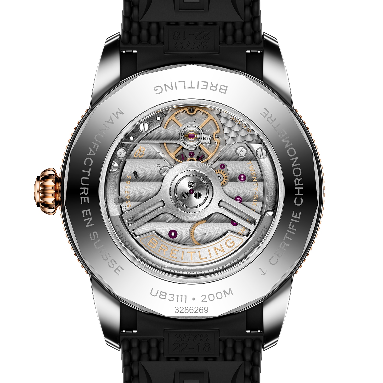 Breitling Superocean Heritage B31 Automatic 42mm Mens Watch Black Rubber