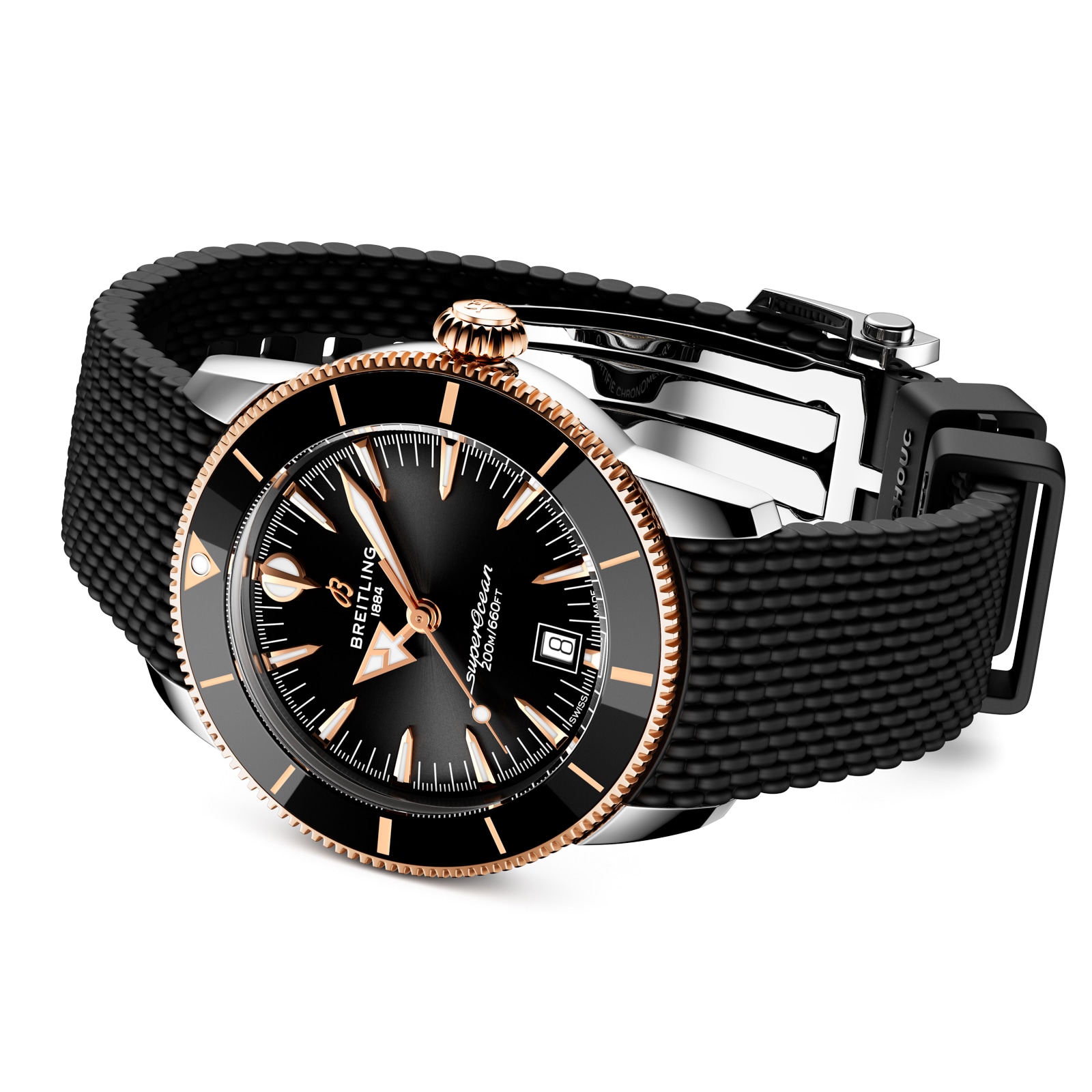 Breitling Superocean Heritage B31 Automatic 42mm Mens Watch Black Rubber