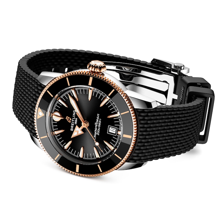 Breitling Superocean Heritage B31 Automatic 42mm Mens Watch Black Rubber