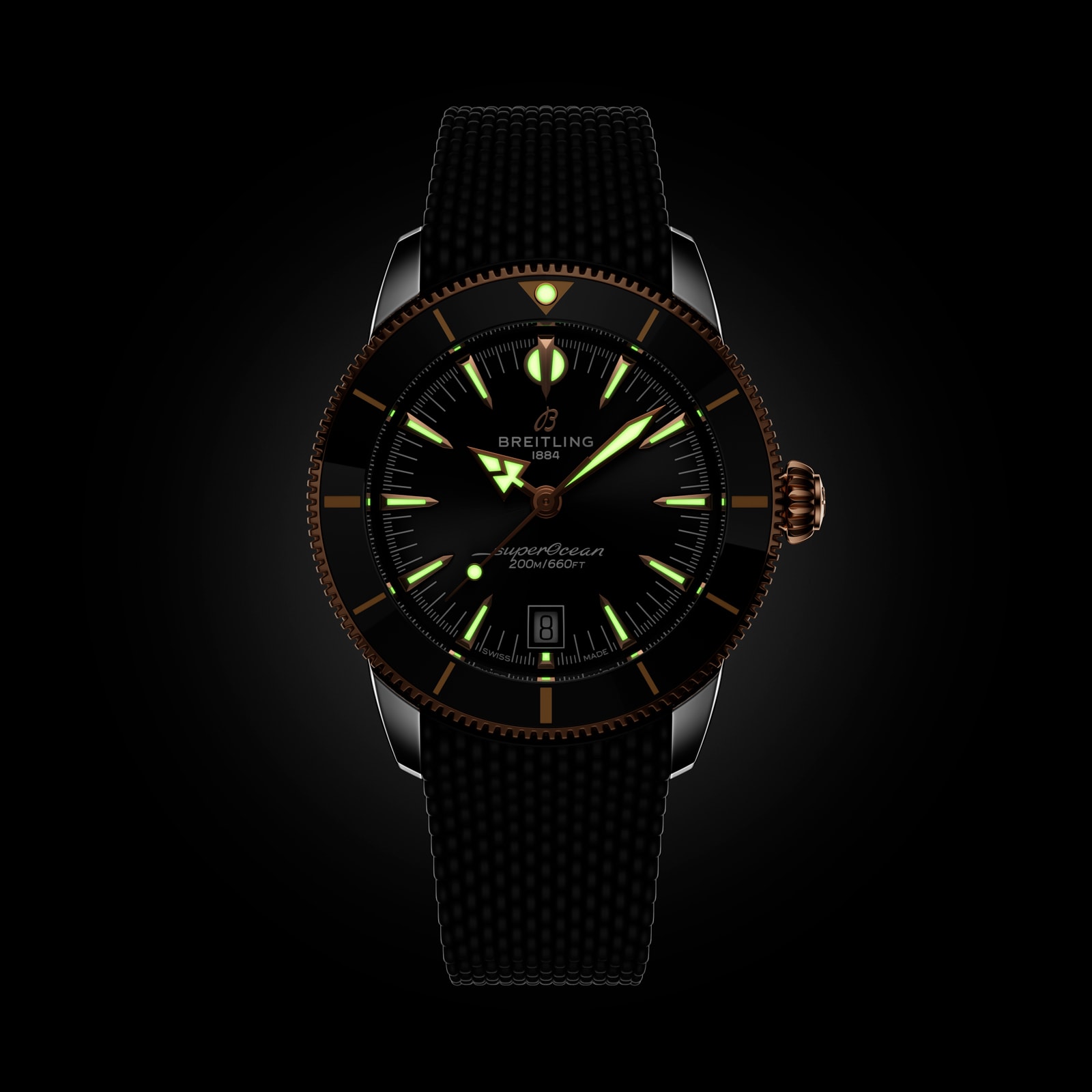 Breitling Superocean Heritage B31 Automatic 42mm Mens Watch Black Rubber