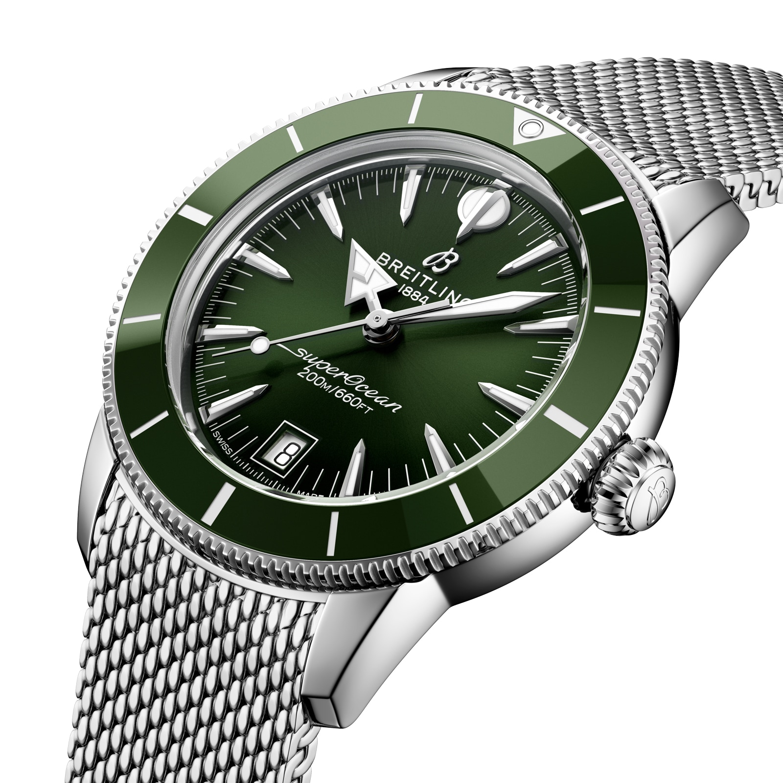 Breitling Superocean Heritage B31 Automatic 40mm Mens Watch Green Breitling Superocean Heritage B31 Automatic 40mm Mens Watch Green