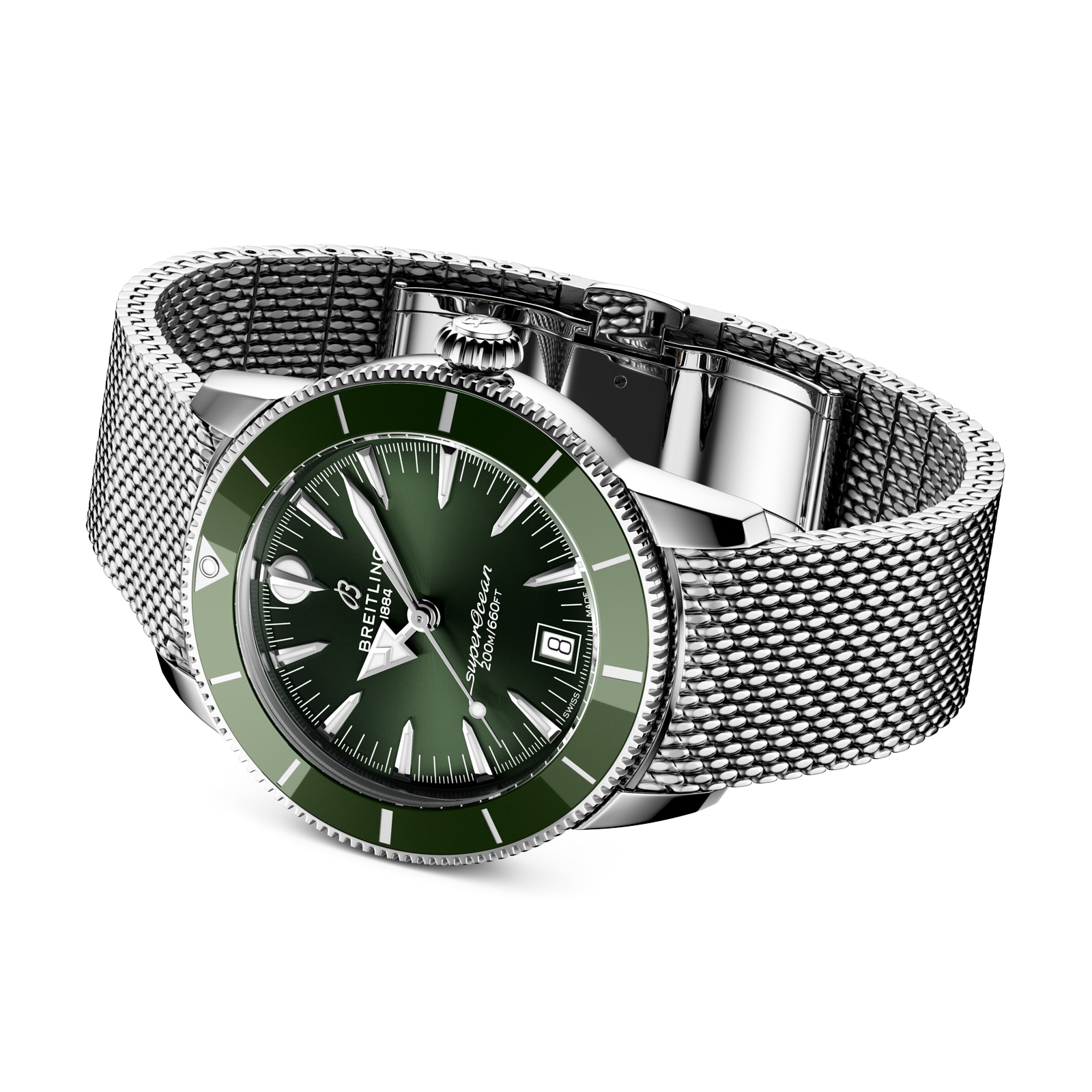 Breitling Superocean Heritage B31 Automatic 40mm Mens Watch Green Breitling Superocean Heritage B31 Automatic 40mm Mens Watch Green