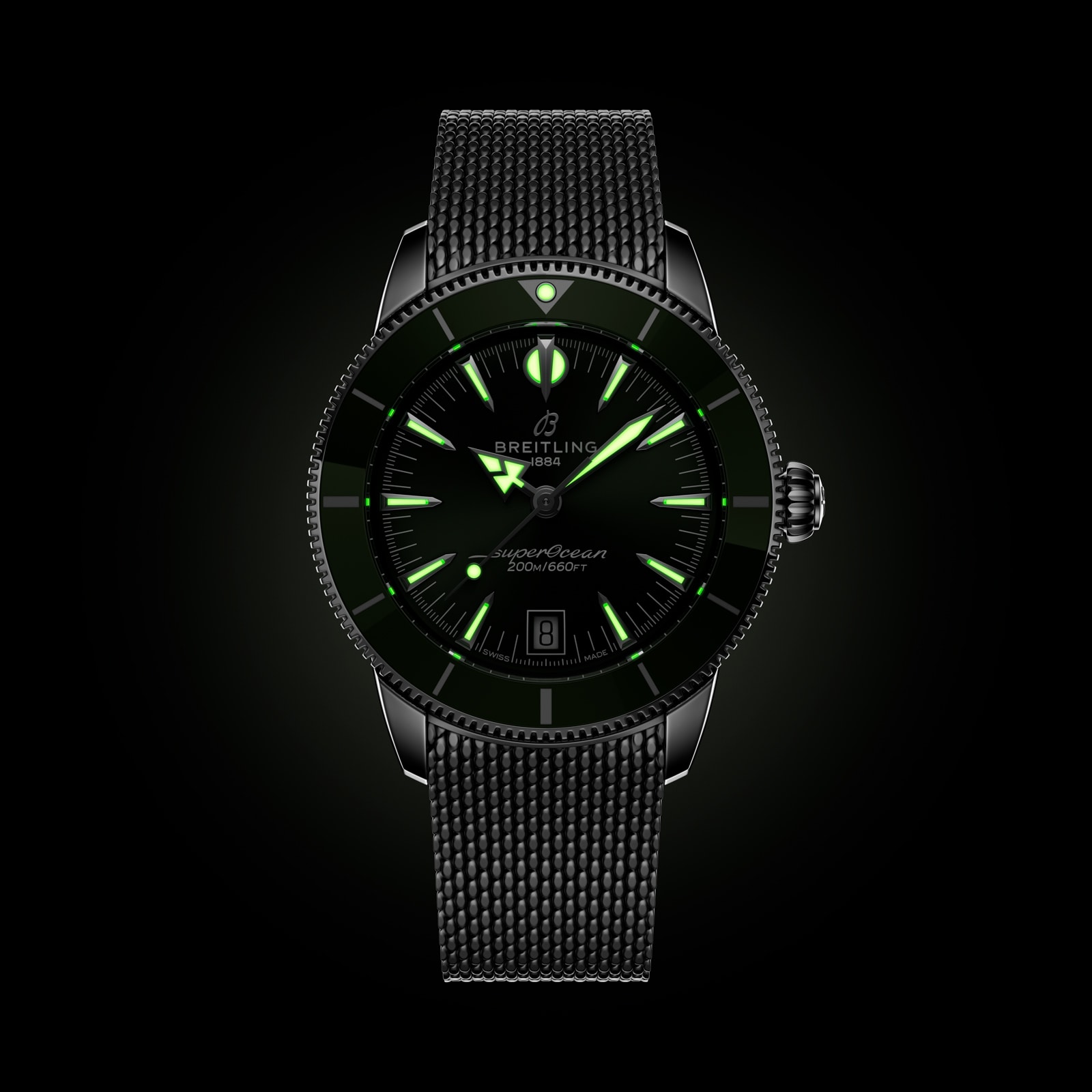 Breitling Superocean Heritage B31 Automatic 40mm Mens Watch Green Breitling Superocean Heritage B31 Automatic 40mm Mens Watch Green