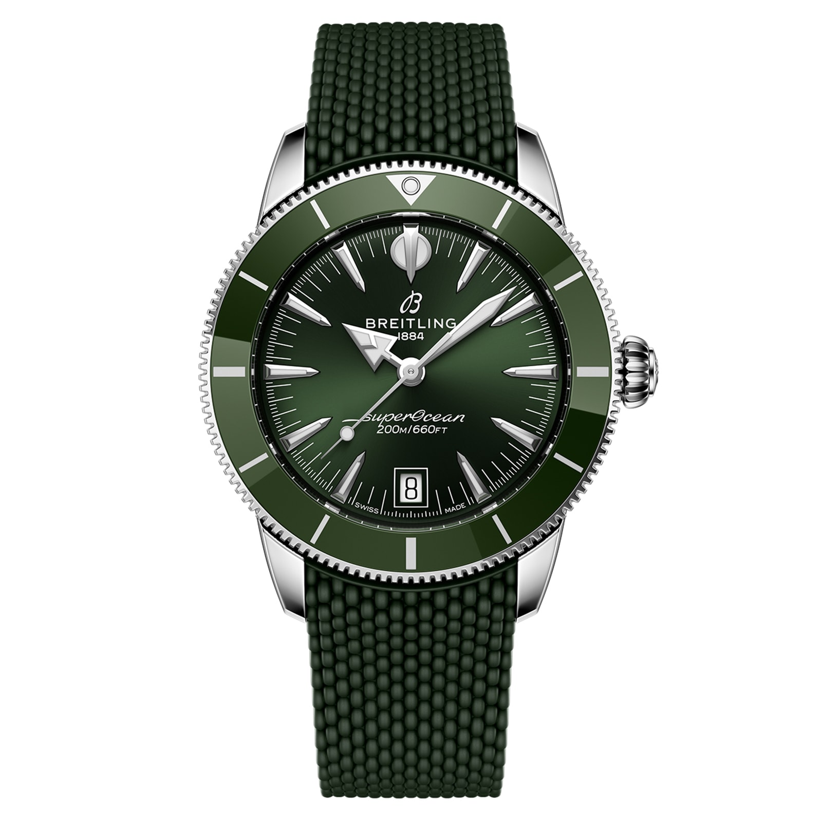 Breitling Superocean Heritage B31 Automatic 40mm Mens Watch Green Rubber Breitling Superocean Heritage B31 Automatic 40mm Mens Watch Green Rubber