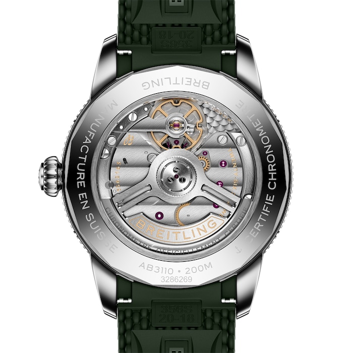 Breitling Superocean Heritage B31 Automatic 40mm Mens Watch Green Rubber