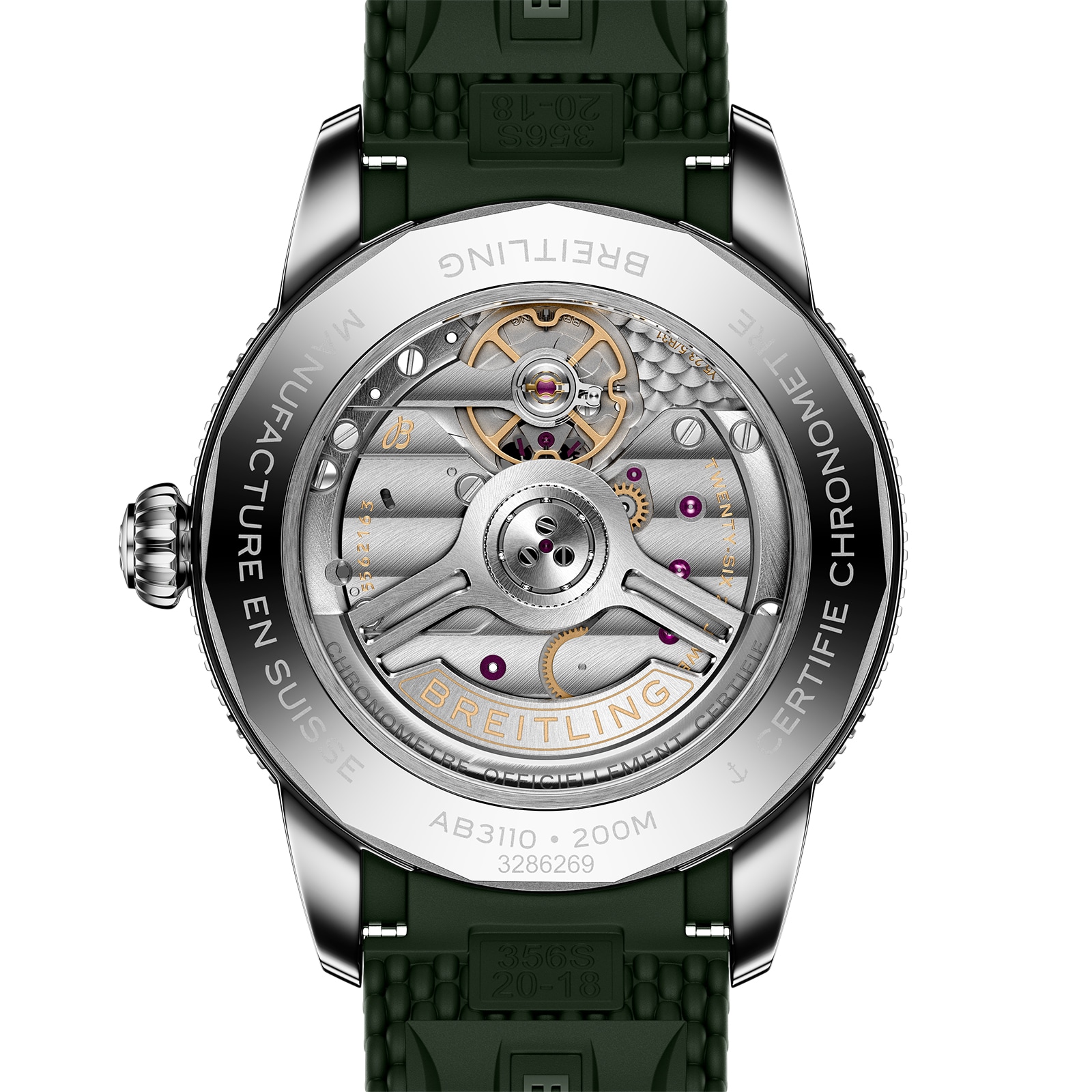 Breitling Superocean Heritage B31 Automatic 40mm Mens Watch Green Rubber