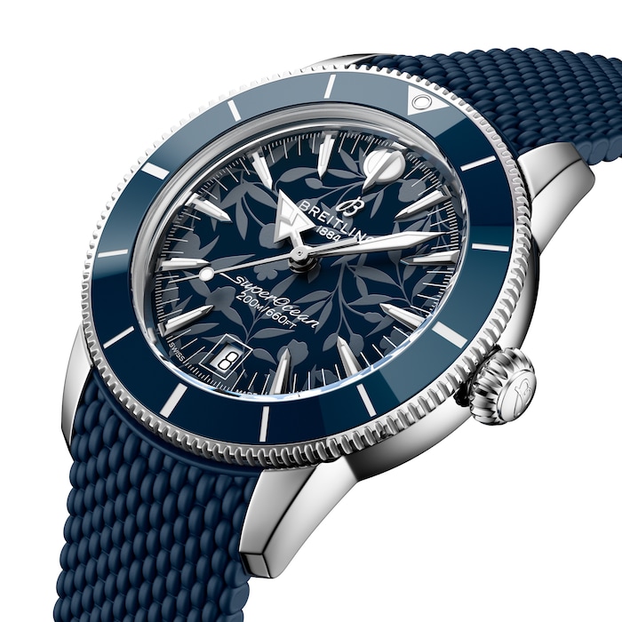 Breitling Superocean Heritage B31 Automatic Kelly Slater Limited Edition 40mm Mens Watch Blue Rubber