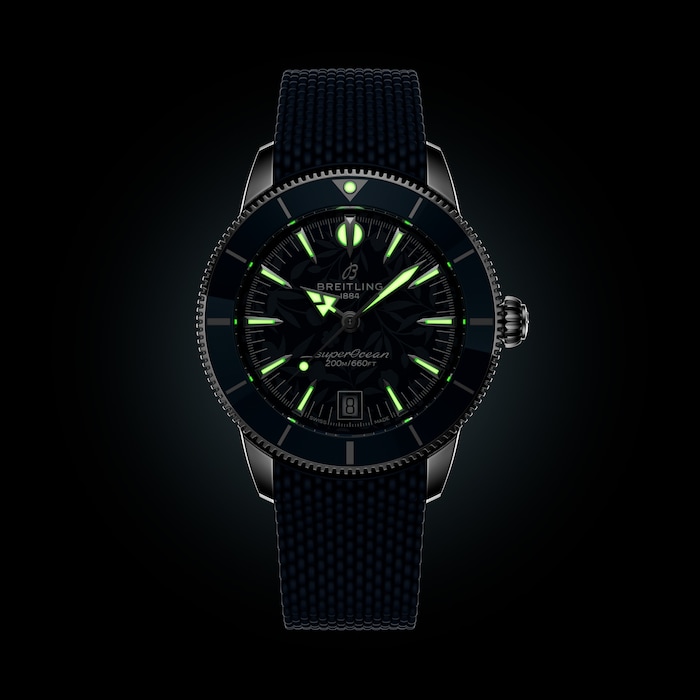 Breitling Superocean Heritage B31 Automatic Kelly Slater Limited Edition 40mm Mens Watch Blue Rubber