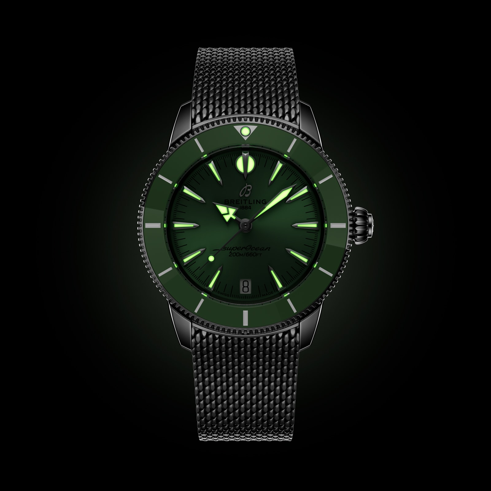 Breitling Superocean Heritage Automatic 36mm Unisex Watch Green