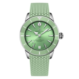 17532915 - Superocean Heritage Automatic 36mm Unisex Watch Green Rubber