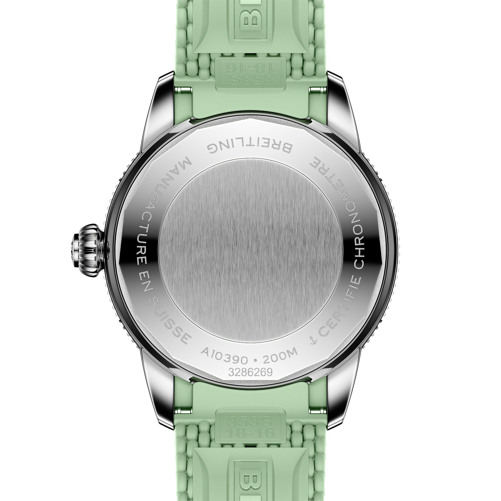 Breitling Superocean Heritage Automatic 36mm Unisex Watch Green Rubber