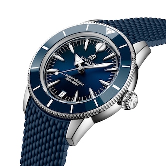 Breitling Superocean Heritage Automatic 36mm Unisex Watch Blue Rubber