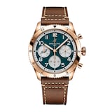 Breitling Classic AVI Chronograph 42 NFL Philadelphia Eagles Edition Mens Watch Leather