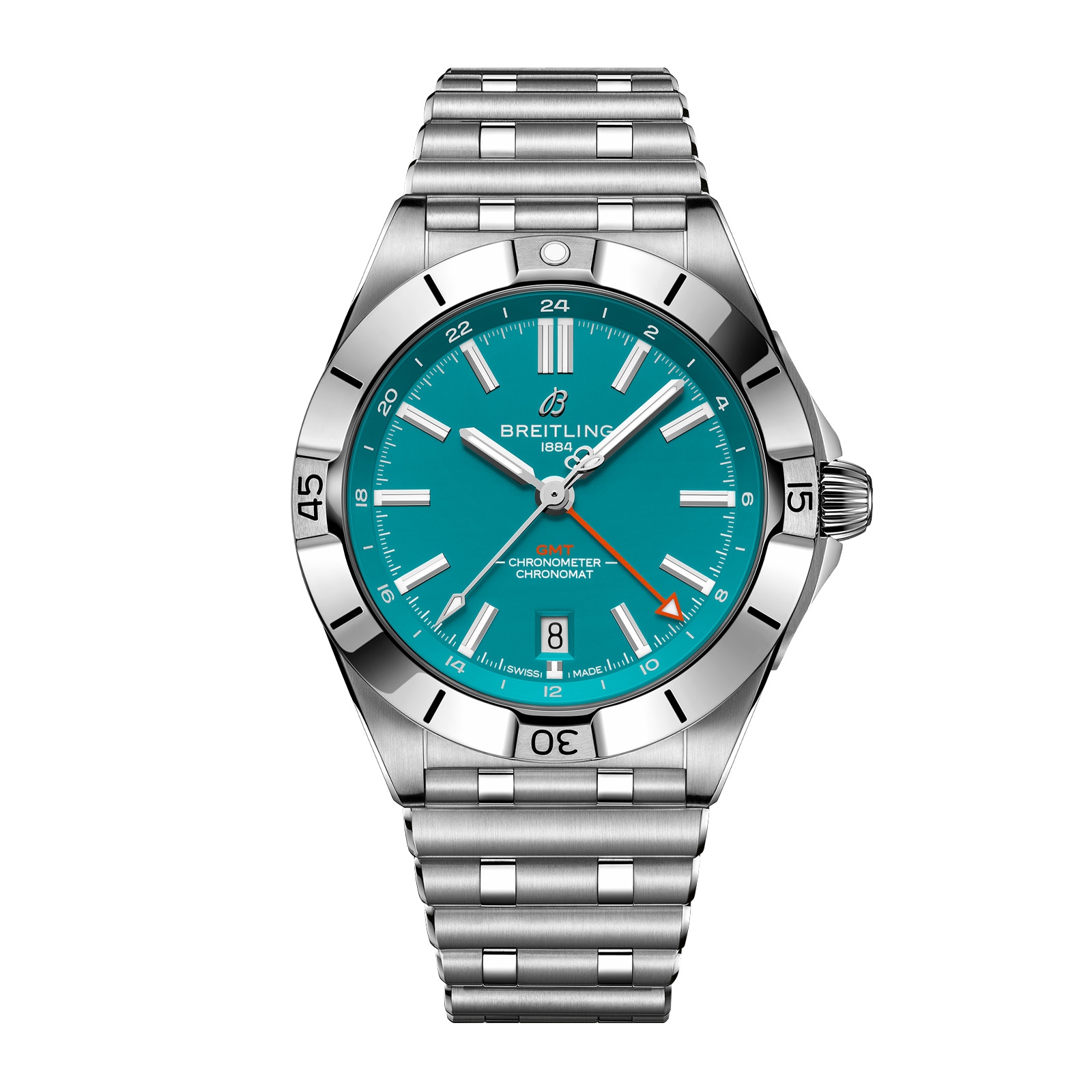 Breitling Chronomat GMT 40 Miami Dolphins Limited Edition Mens Watch