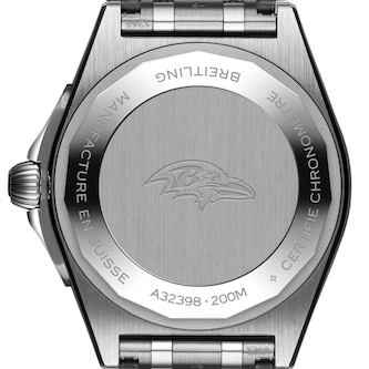 Breitling Chronomat GMT 40 Baltimore Ravens Limited Edition Mens Watch