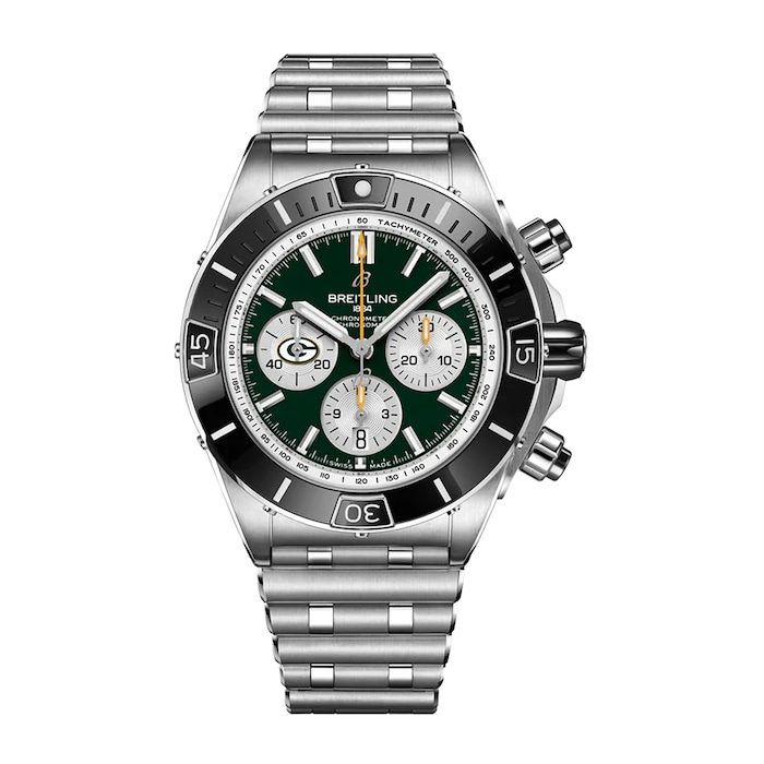 Breitling Super Chronomat B01 44 Green Bay Packers Limited Edition Mens Watch