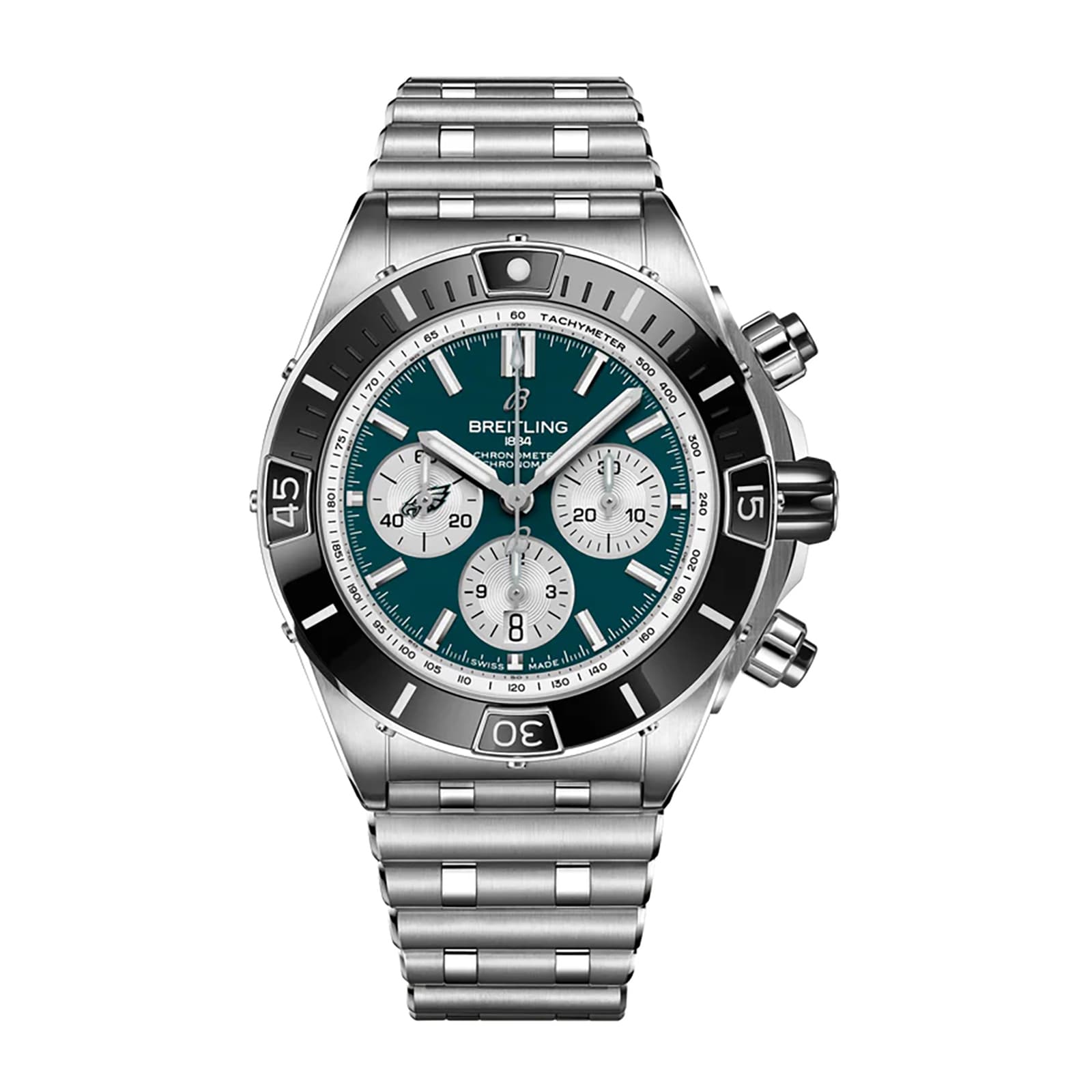 Breitling Super Chronomat B01 44 Philadelphia Eagles Limited Edition Mens Watch