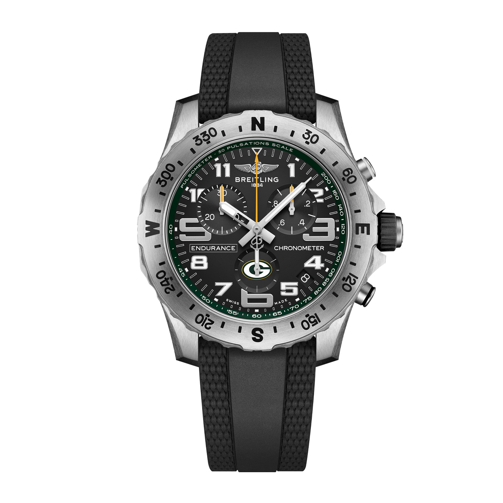 Breitling Endurance Pro 44 Green Bay Packers Limited Edition Mens Watch