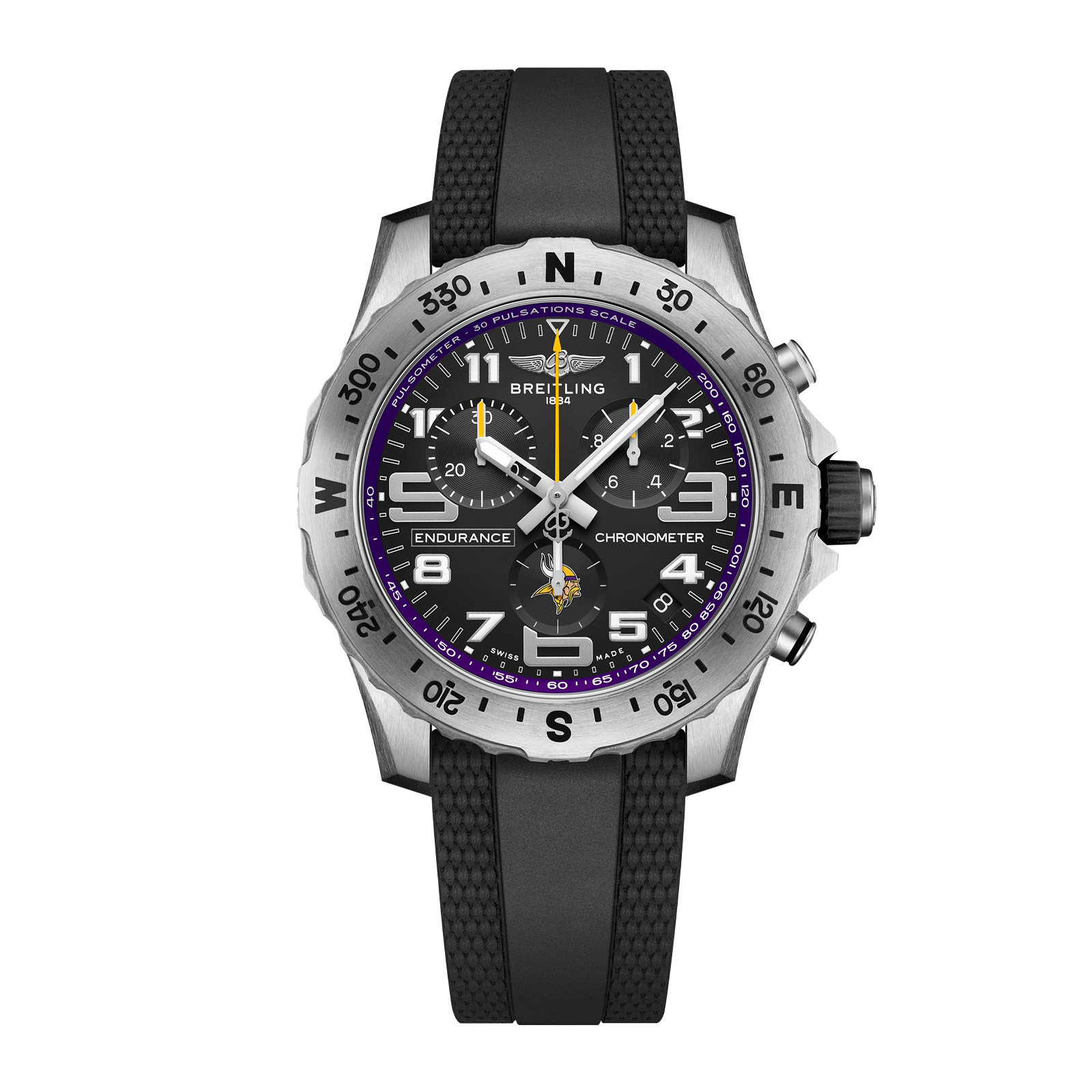 Breitling Endurance Pro 44 Minnesota Vikings Limited Edition Mens Watch Breitling Endurance Pro 44 Minnesota Vikings Limited Edition Mens Watch