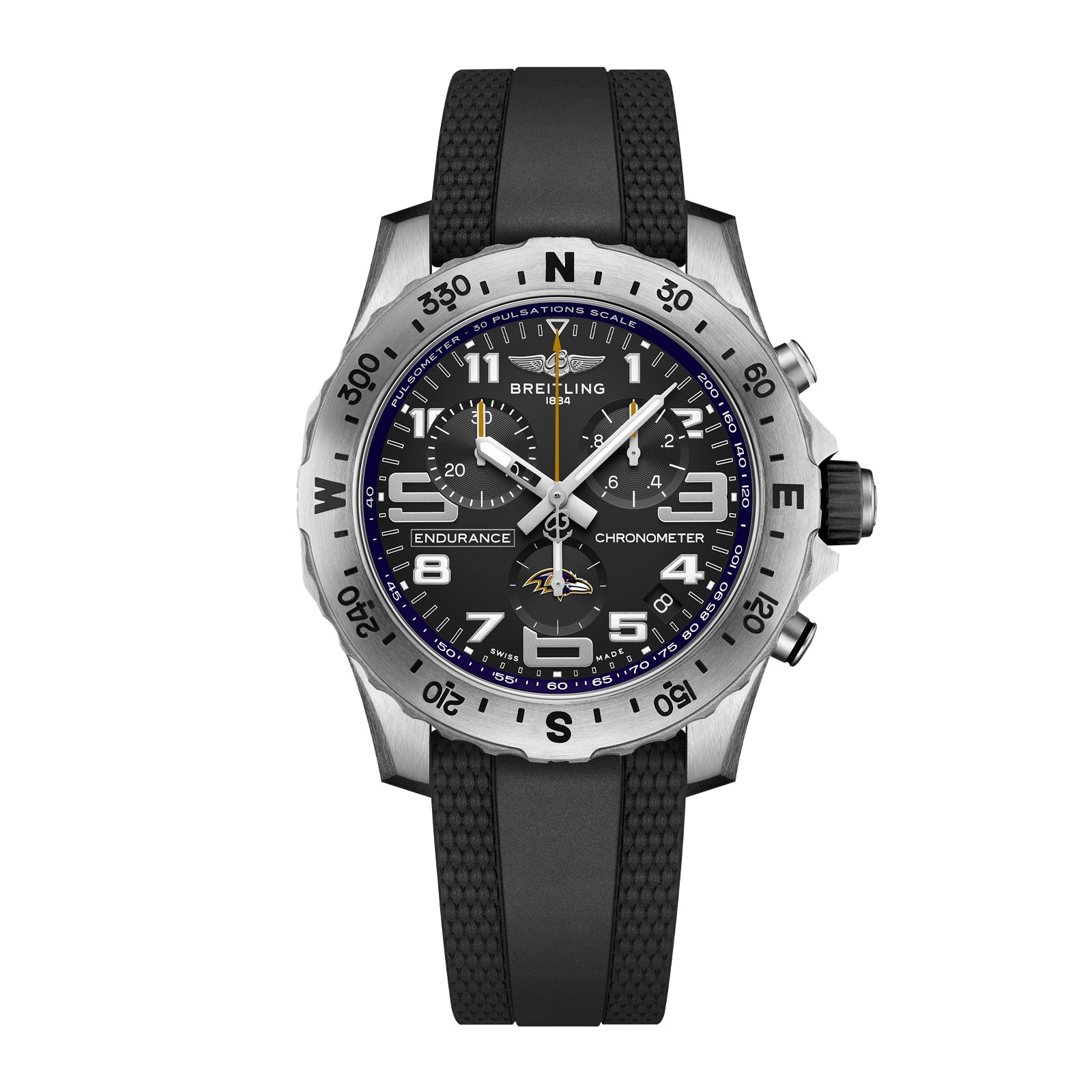 Breitling Endurance Pro 44 Baltimore Ravens Limited Edition Mens Watch
