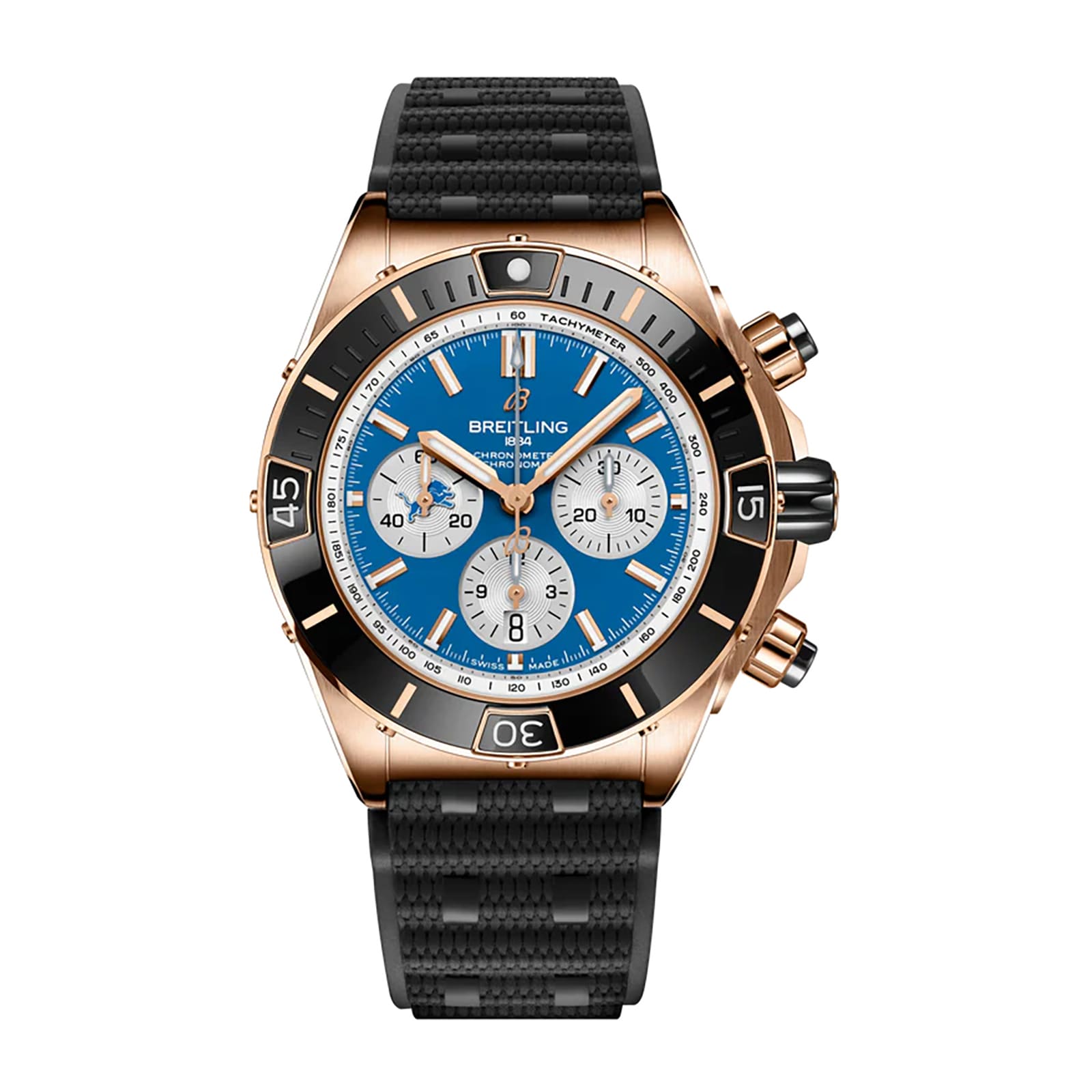 Breitling Super Chronomat B01 44 Detroit Lions Limited Edition Mens Watch