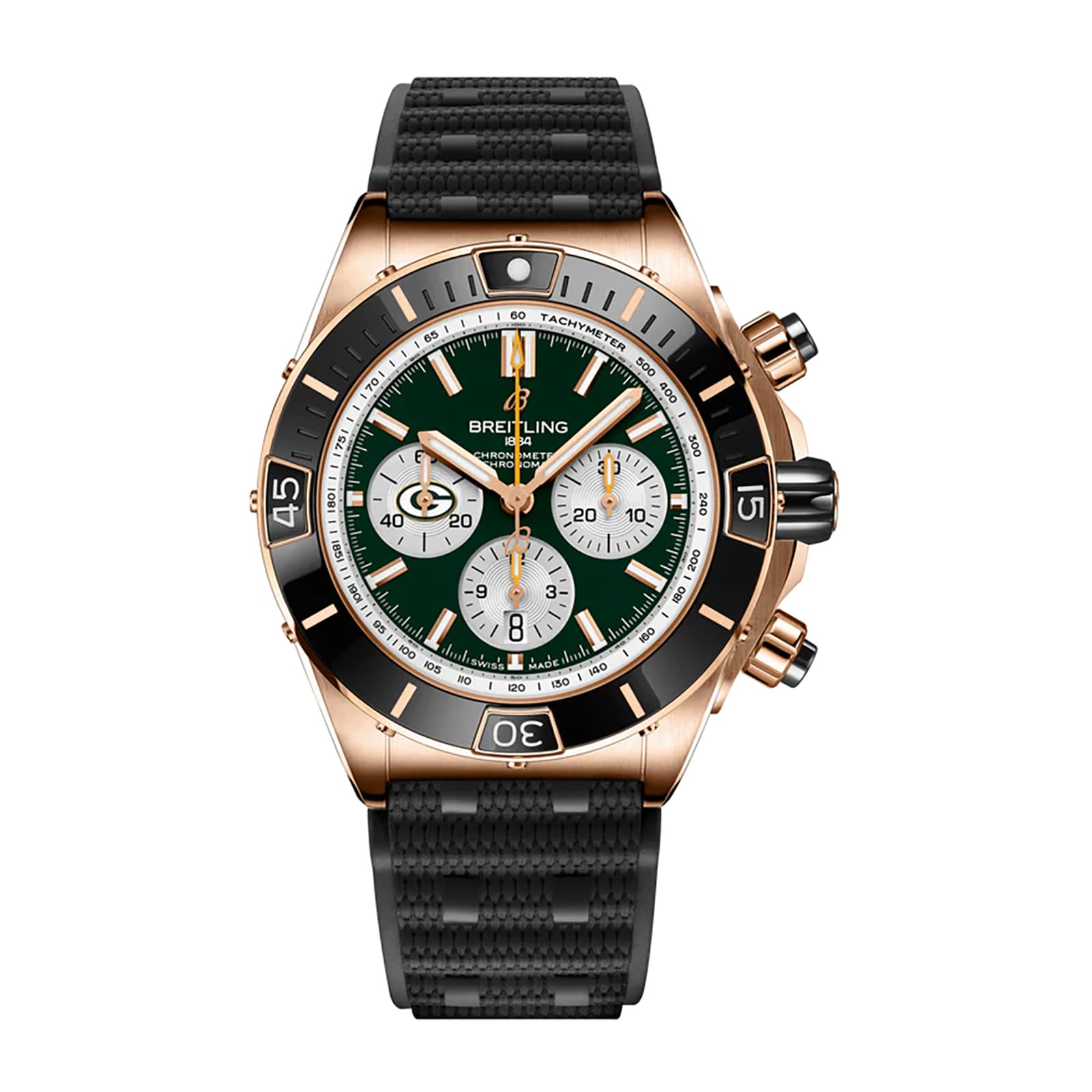 Breitling Super Chronomat B01 44 Green Bay Packers Limited Edition Mens Watch