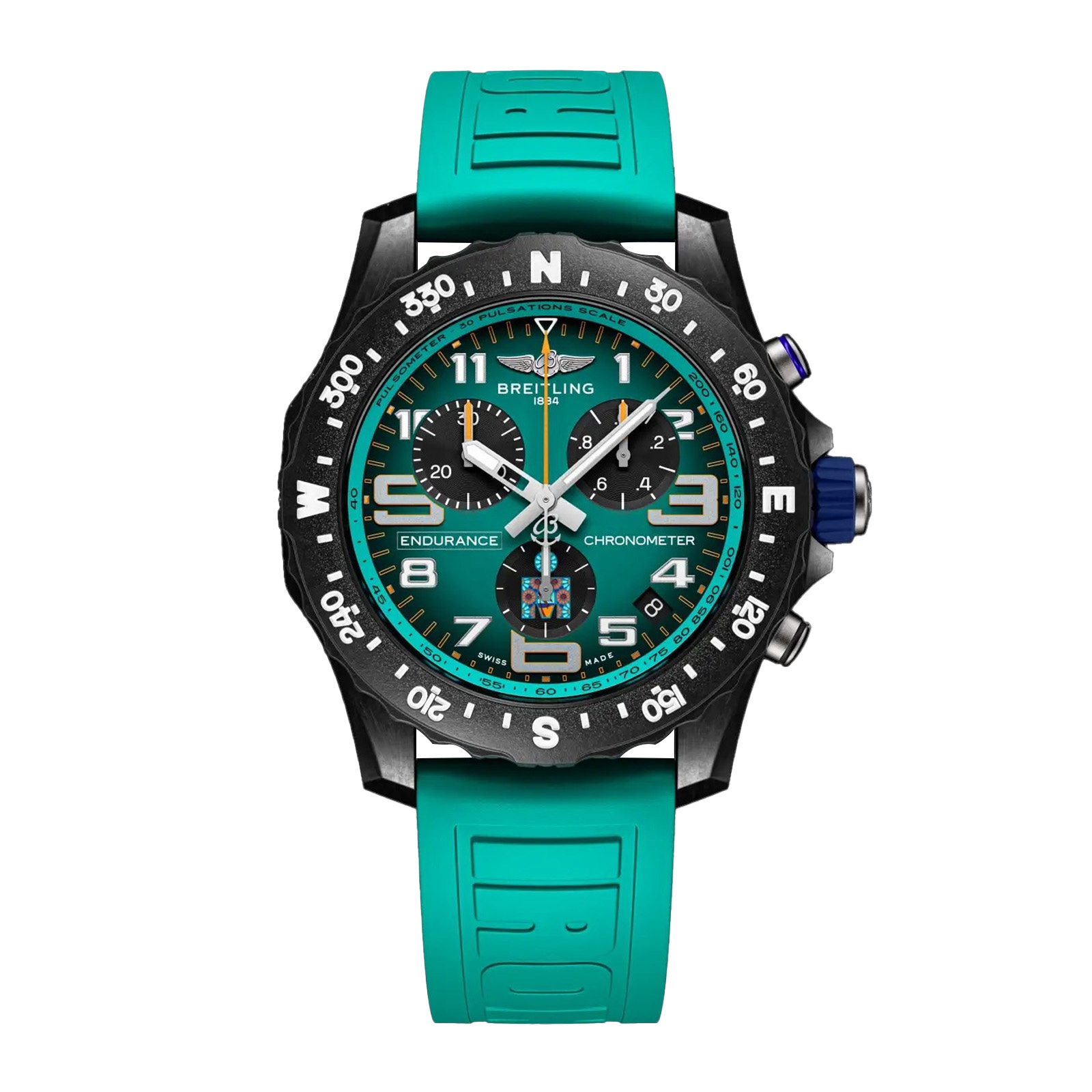 Breitling Professional Endurance Pro IRONMAN® 70.3 World Championship 2025 Limited Edition Quartz 44mm Mens Watch Turquoise