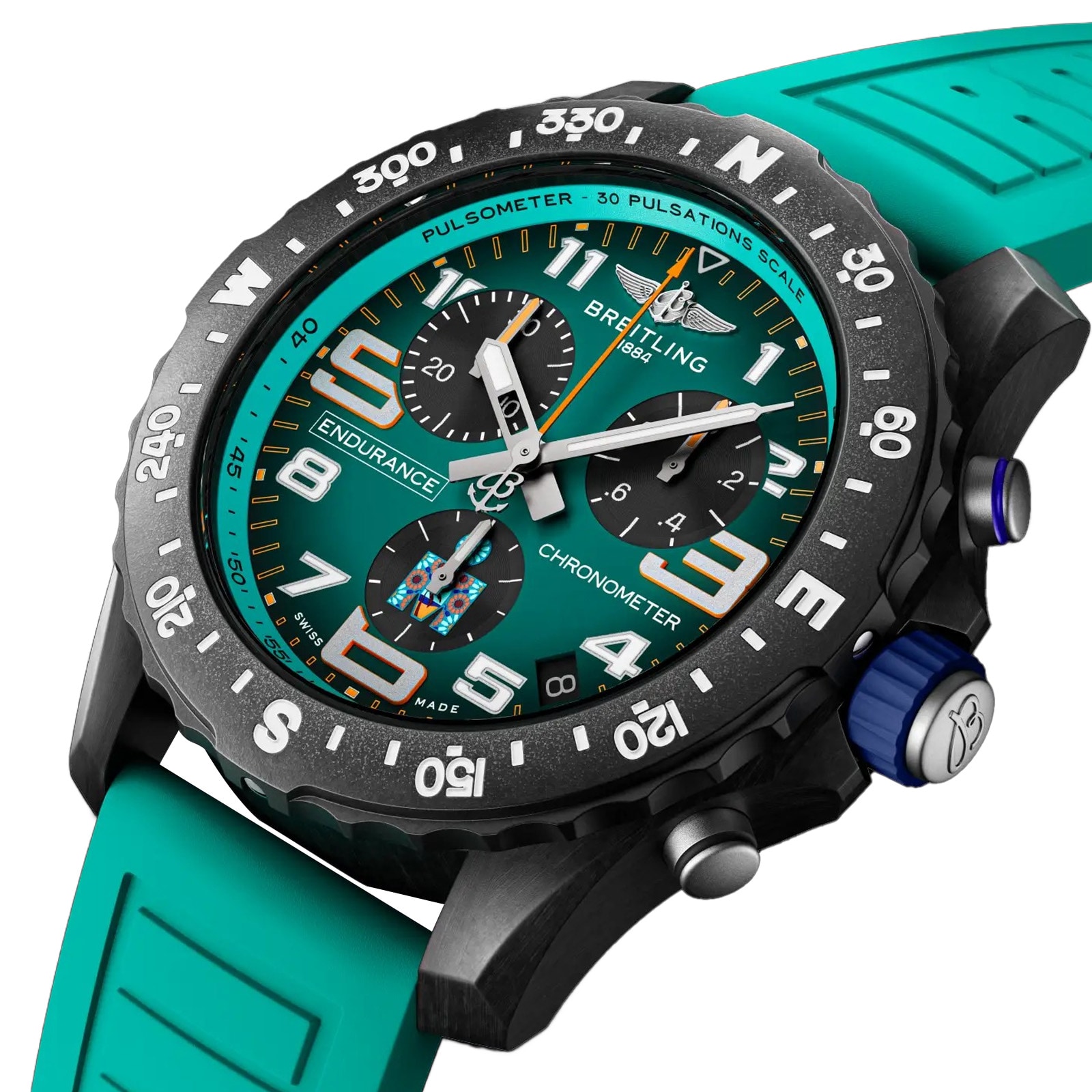 Breitling Professional Endurance Pro IRONMAN® 70.3 World Championship 2025 Limited Edition Quartz 44mm Mens Watch Turquoise