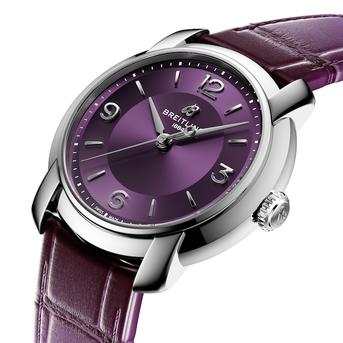 Breitling Lady Premier 36mm Ladies Watch Purple
