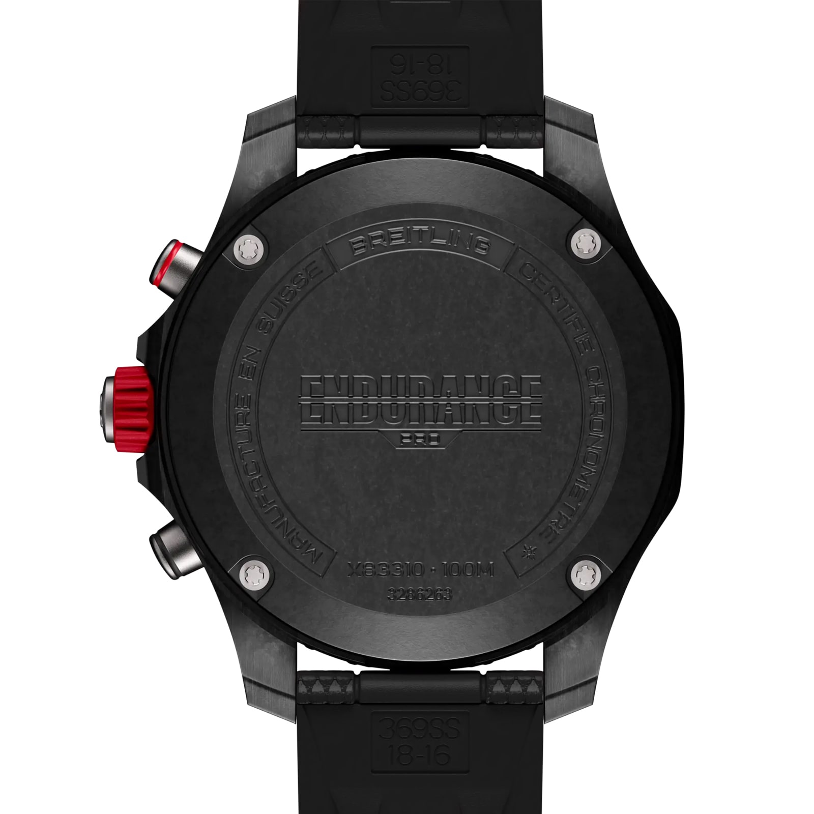 Breitling Endurance Pro 44mm Unisex Watch Black Red