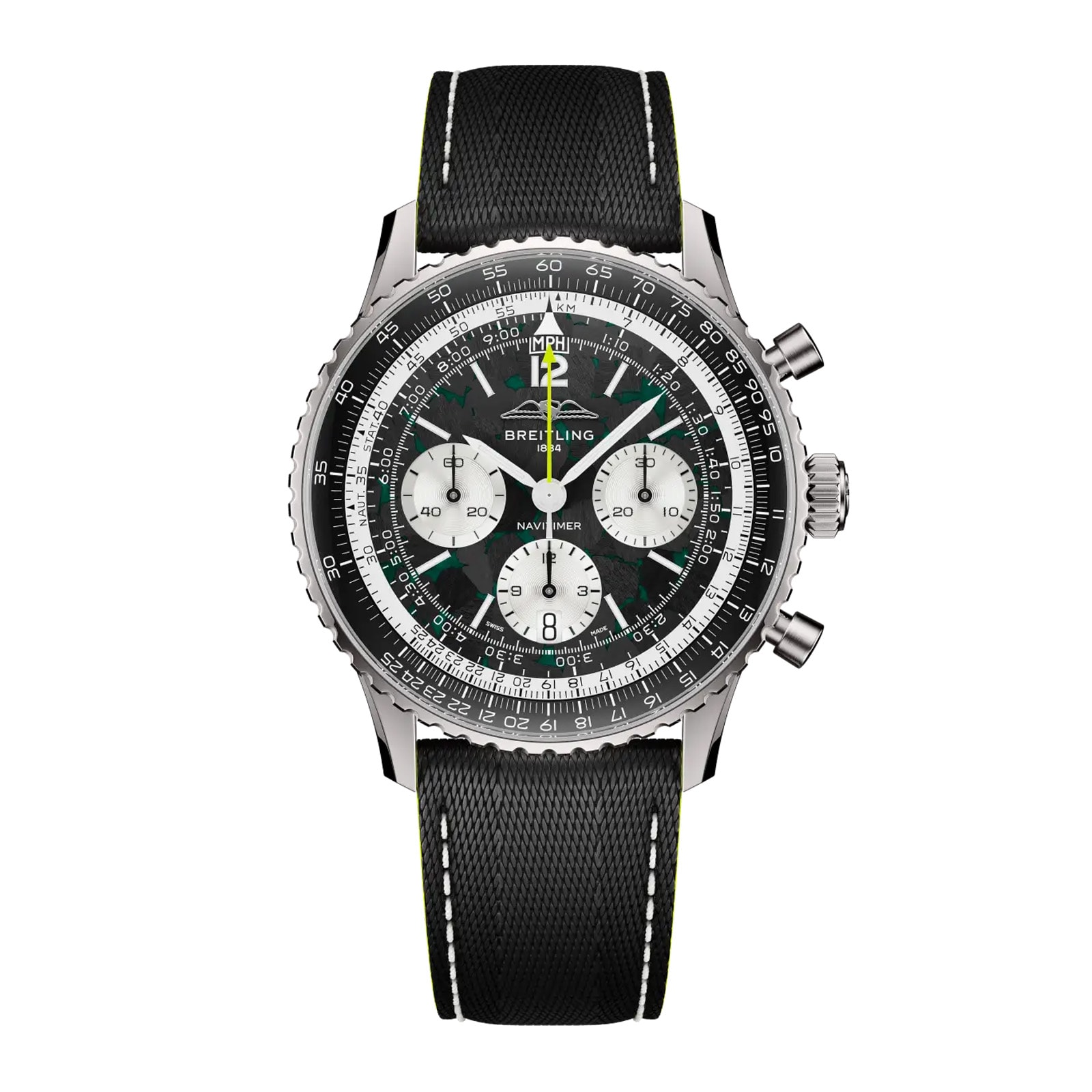 Breitling Navitimer B01 Chronograph Aston Martin Aramco Formula One Team 43mm Mens Watch Black Breitling Navitimer B01 Chronograph Aston Martin Aramco Formula One Team 43mm Mens Watch Black