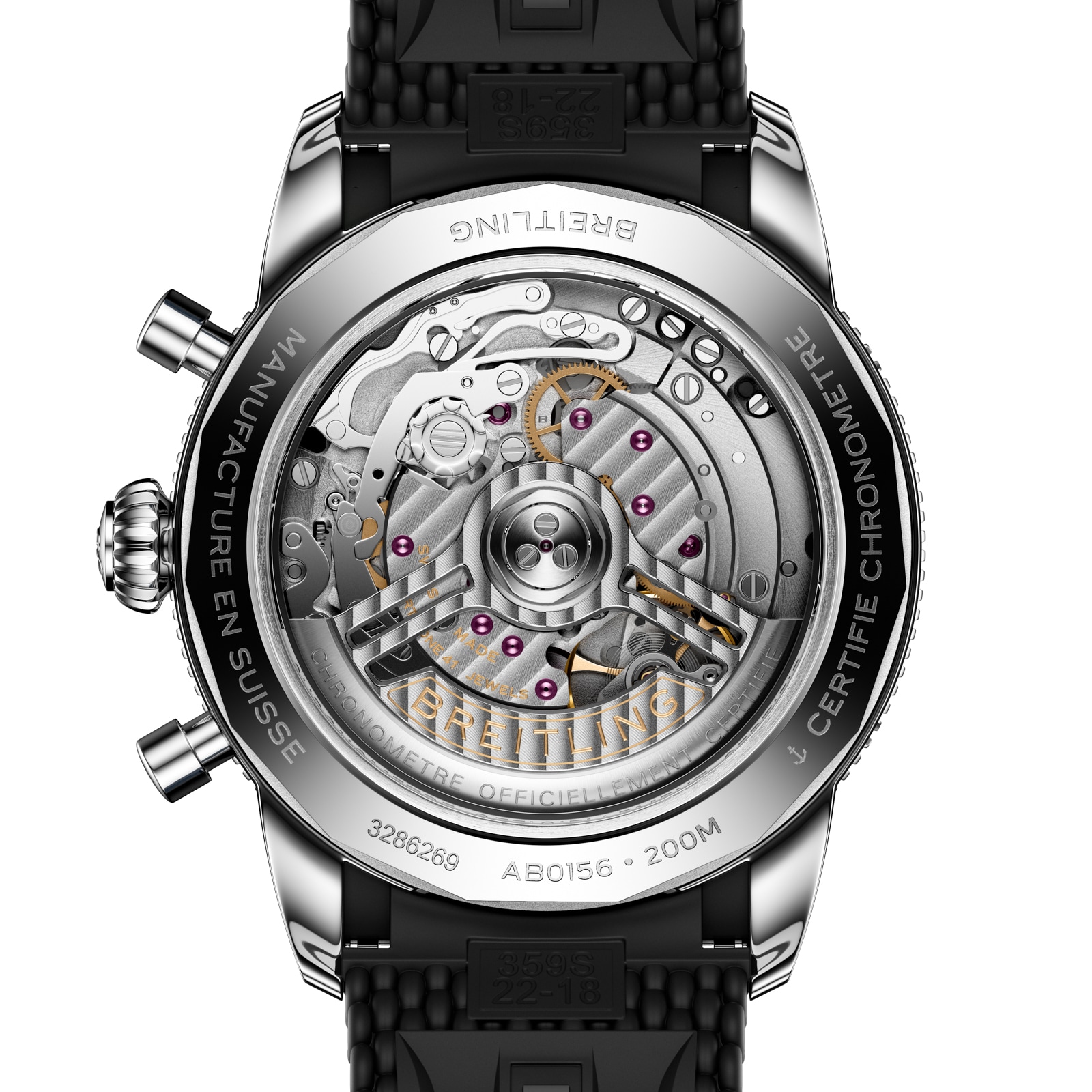 Breitling Superocean Heritage B01 42mm UK Limited Edition Mens Watch Black Rubber